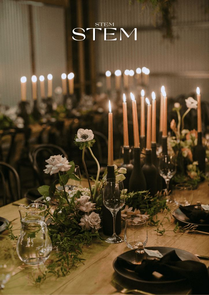 Candle table arrangements in brisbane